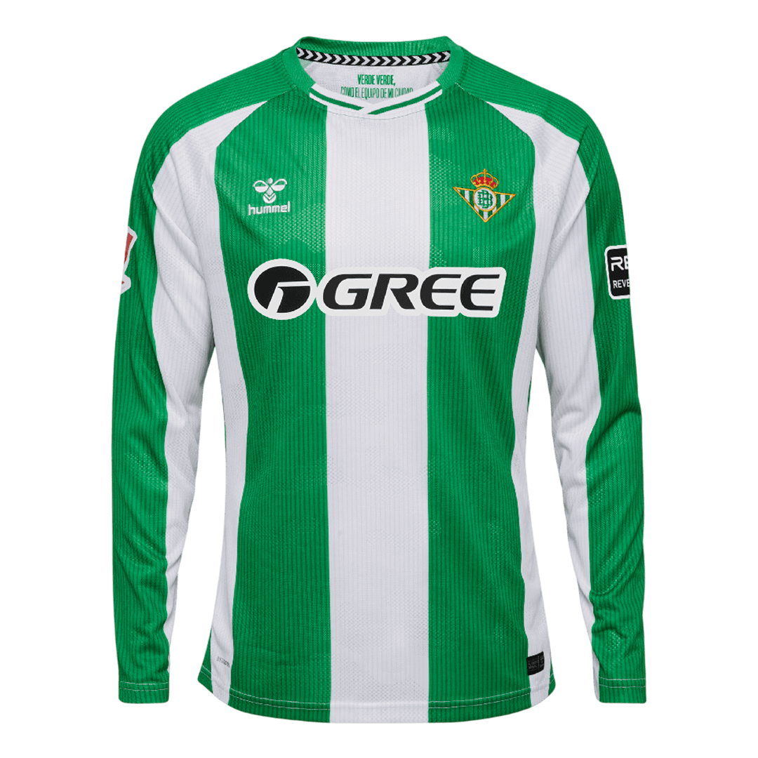 Real Betis Home Long Sleeve Soccer Jersey 2025/26 - Soccerdeal