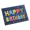 Custom Colored Letters Birthday Card Navy - Soccerdeal