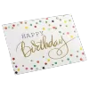 Custom Colored Dots Birthday Card White - Soccerdeal