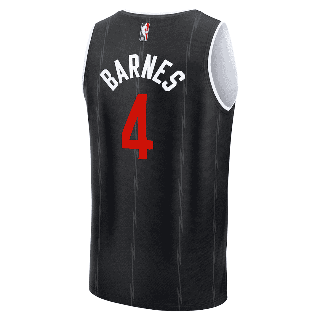 Toronto Raptors BARNES #4 Swingman NBA Jersey - City Edition - Soccerdeal