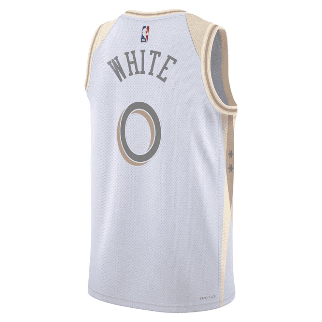 New York Knicks WHITE #0 Swingman NBA Jersey - City Edition - Soccerdeal