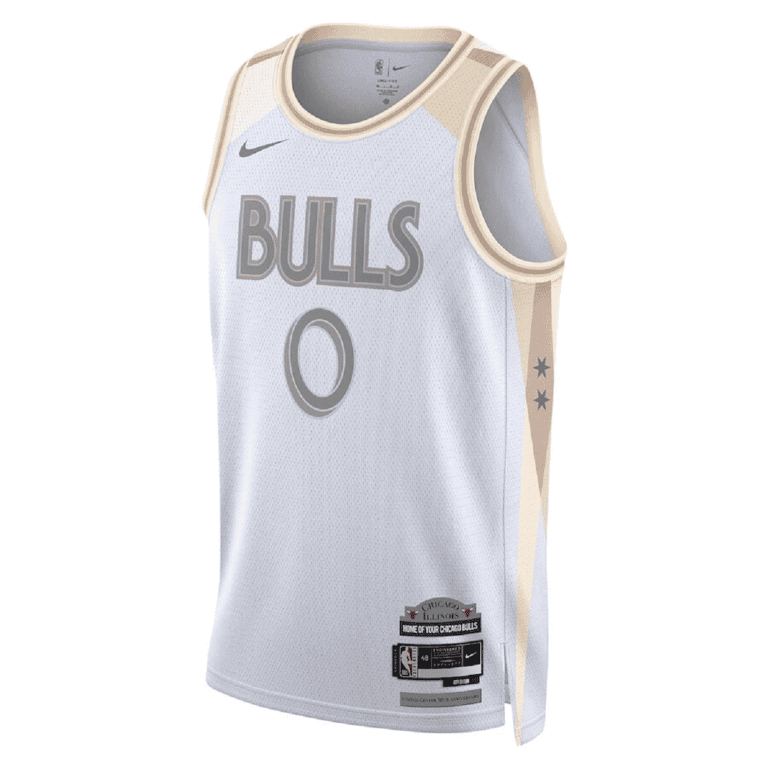 New York Knicks WHITE #0 Swingman NBA Jersey - City Edition - Soccerdeal