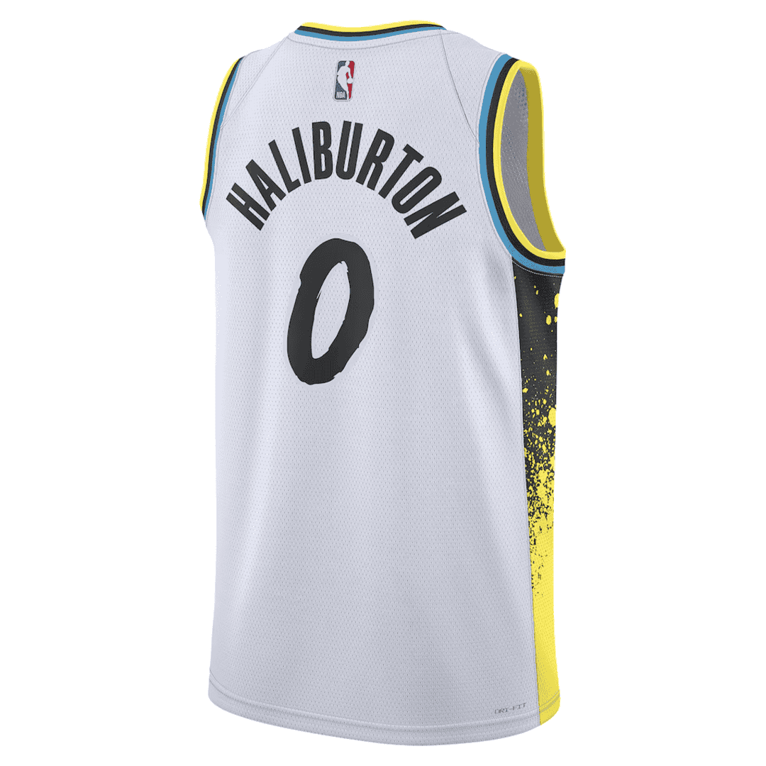 Indiana Pacers HALIBURTON #0 Swingman NBA Jersey - City Edition - Soccerdeal