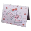 Custom Rose Letter Valentine's Day Card Blue&Pink - Soccerdeal