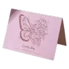 Custom Butterfly Lovely Day Anniversary Card Pink - Soccerdeal