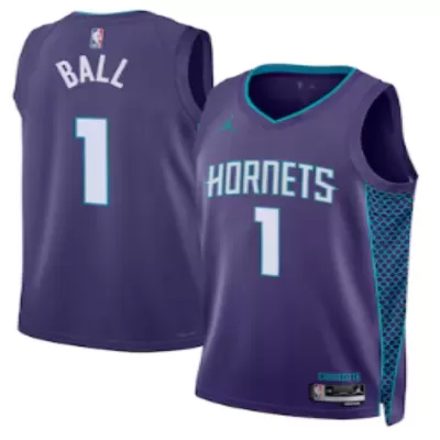 Charlotte Hornets BALL #1 Swingman NBA Jersey - Statement Edition - Soccerdeal