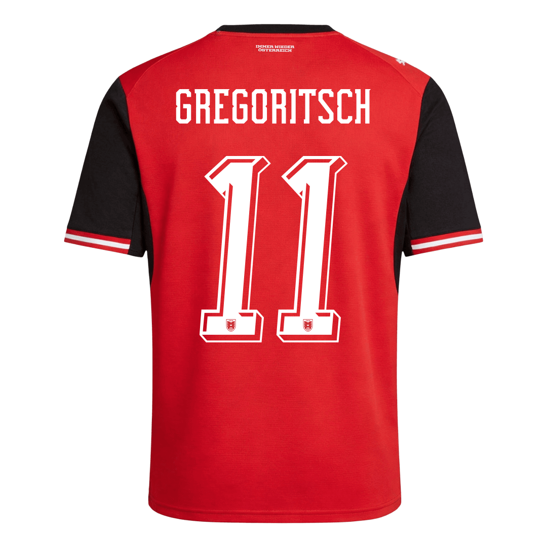 GREGORITSCH #11 Austria Home Soccer Jersey 2026 - Soccerdeal