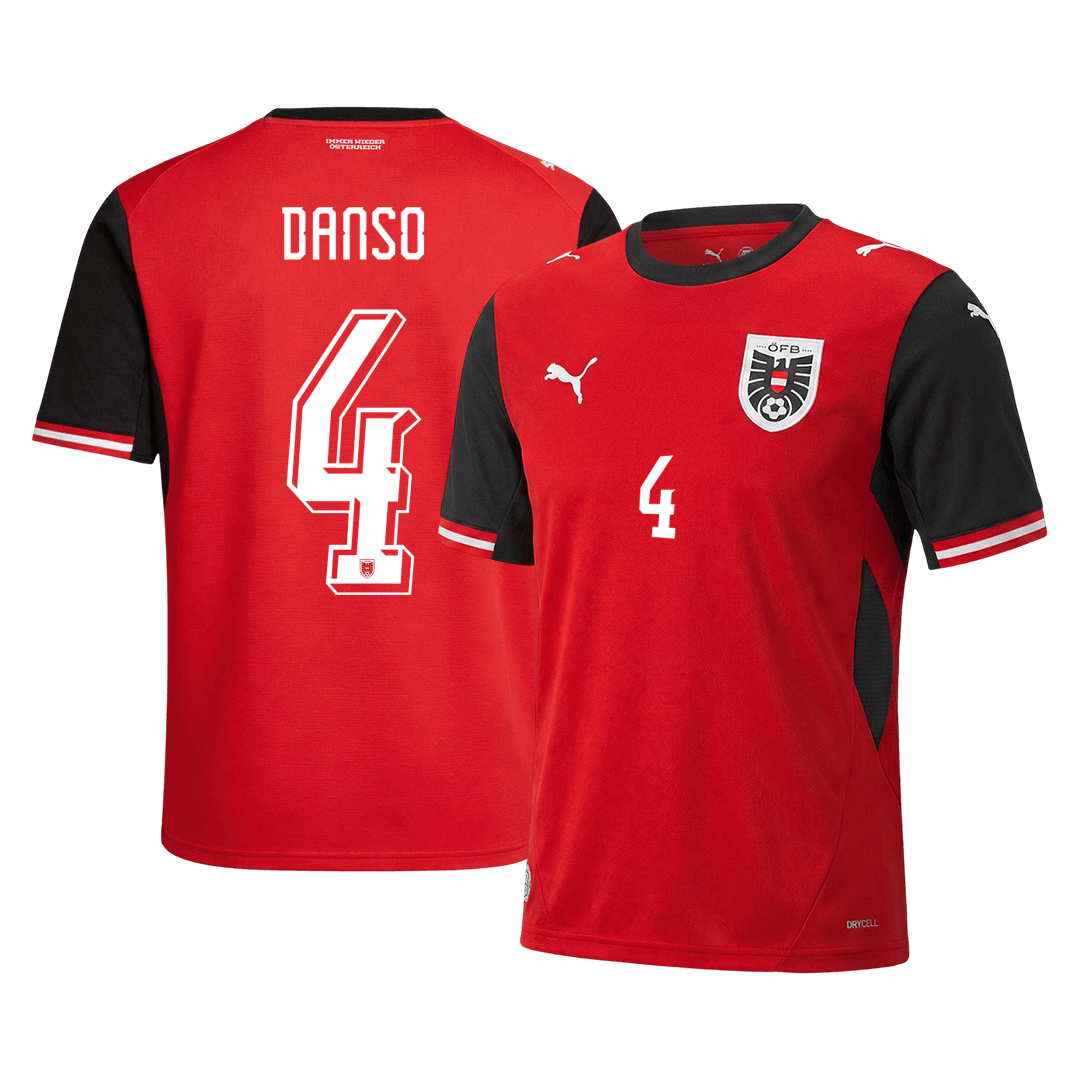 DANSO #4 Austria Home Soccer Jersey 2026 - Soccerdeal