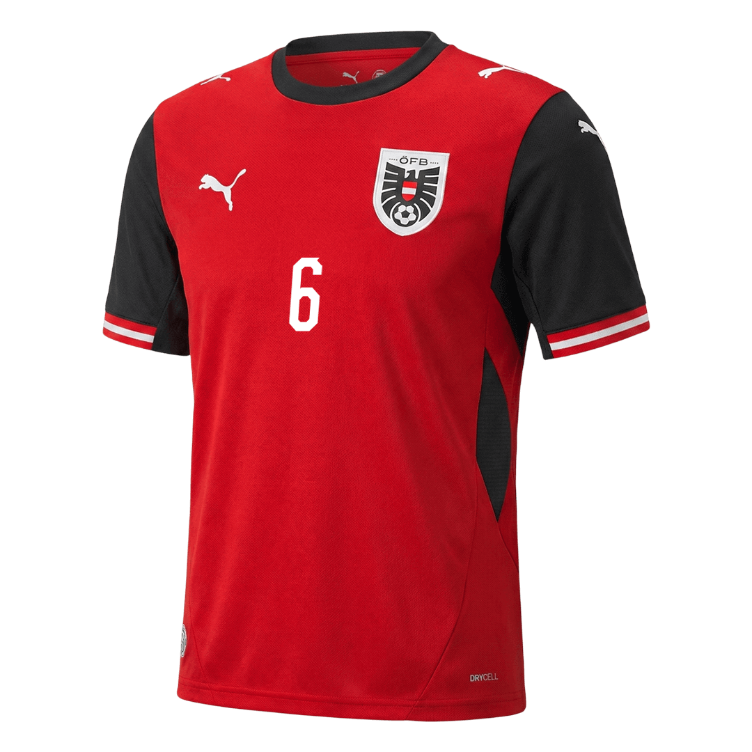 SEIWALD #6 Austria Home Soccer Jersey 2026 - Soccerdeal