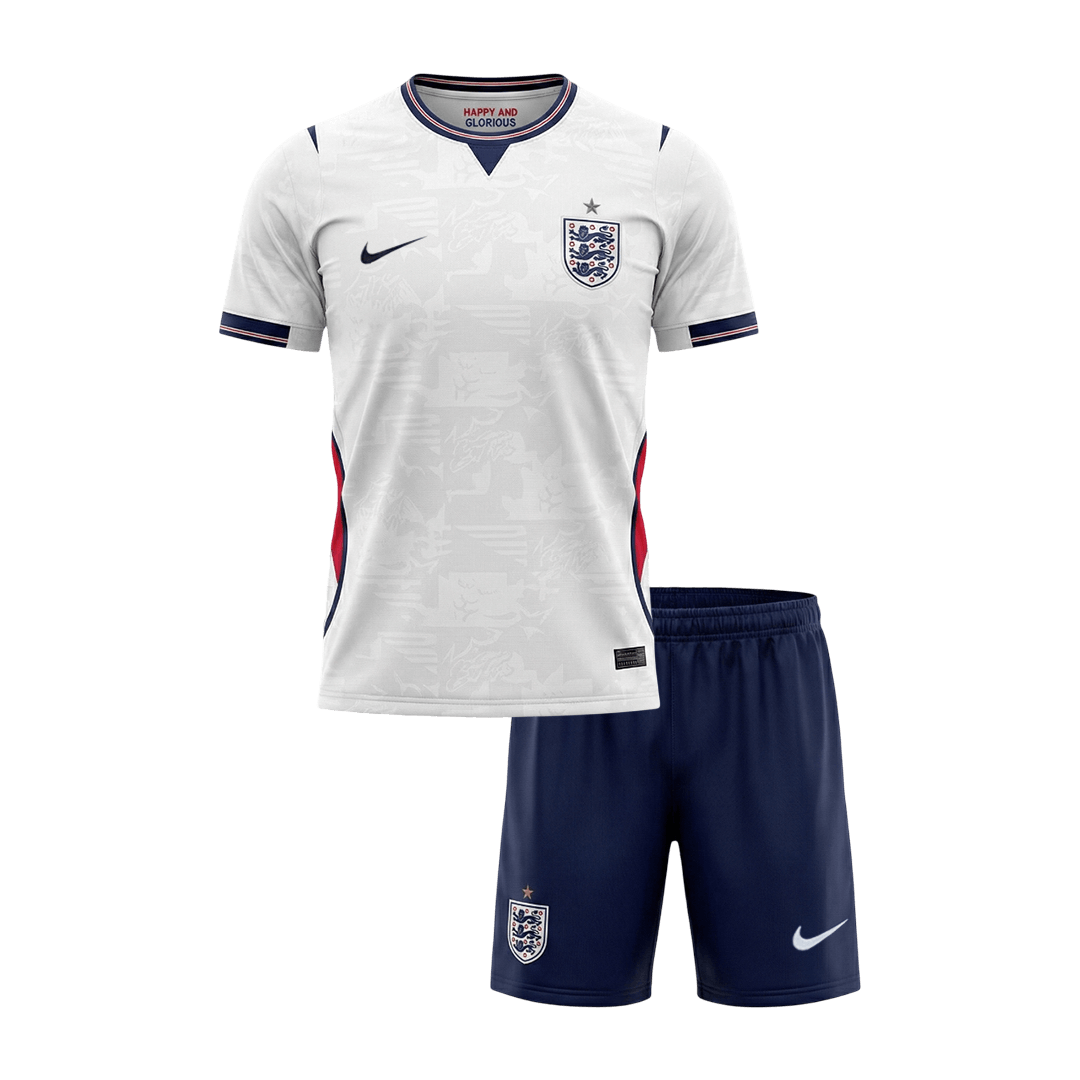 Kid's England Home Soccer Jersey Kit(Jersey+Shorts) 2026 - Soccerdeal