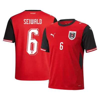 SEIWALD #6 Austria Home Soccer Jersey 2026 - Soccerdeal