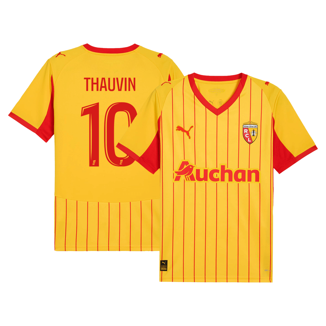 THAUVIN #10 RC Lens Home Soccer Jersey 2025/26 - Soccerdeal