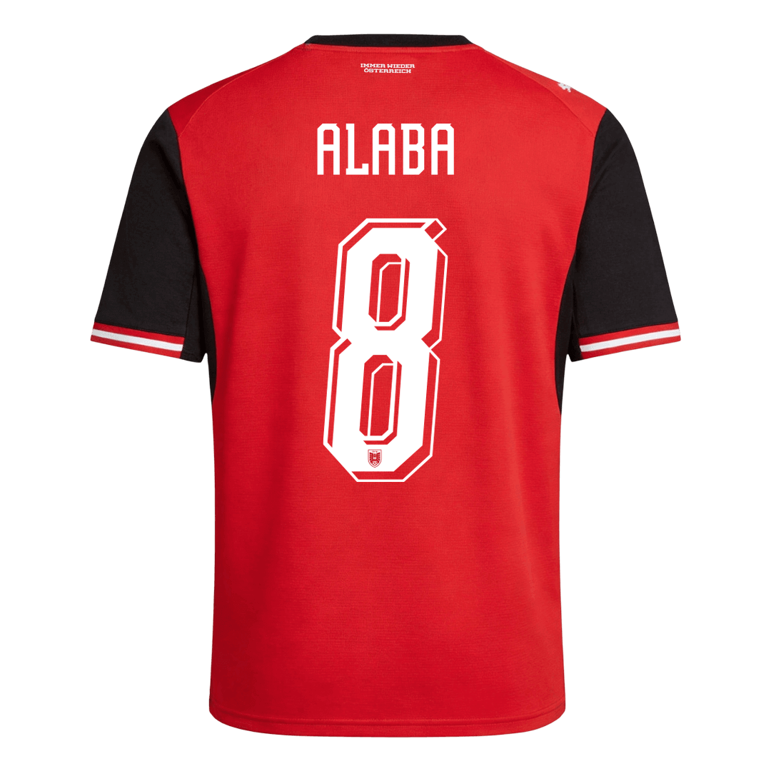 ALABA #8 Austria Home Soccer Jersey 2026 - Soccerdeal