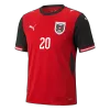LAIMER #20 Austria Home Soccer Jersey 2026 - Soccerdeal
