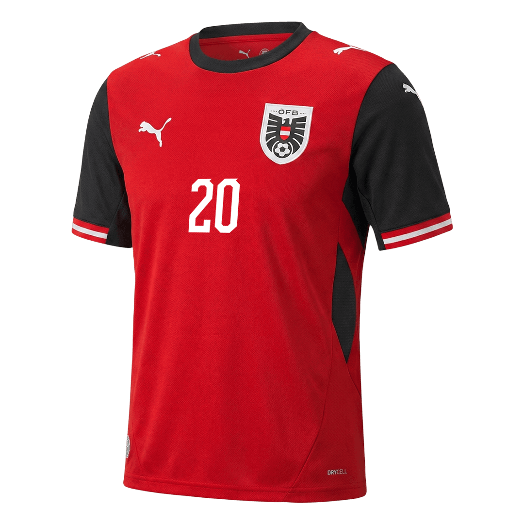 LAIMER #20 Austria Home Soccer Jersey 2026 - Soccerdeal
