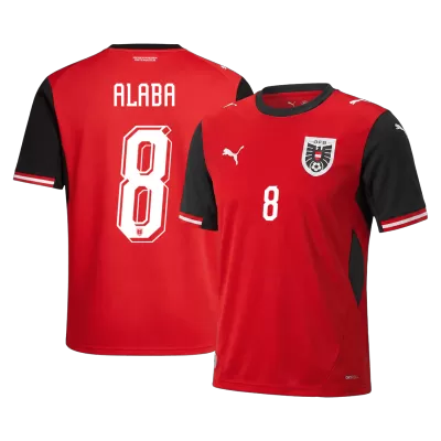 ALABA #8 Austria Home Soccer Jersey 2026 - Soccerdeal