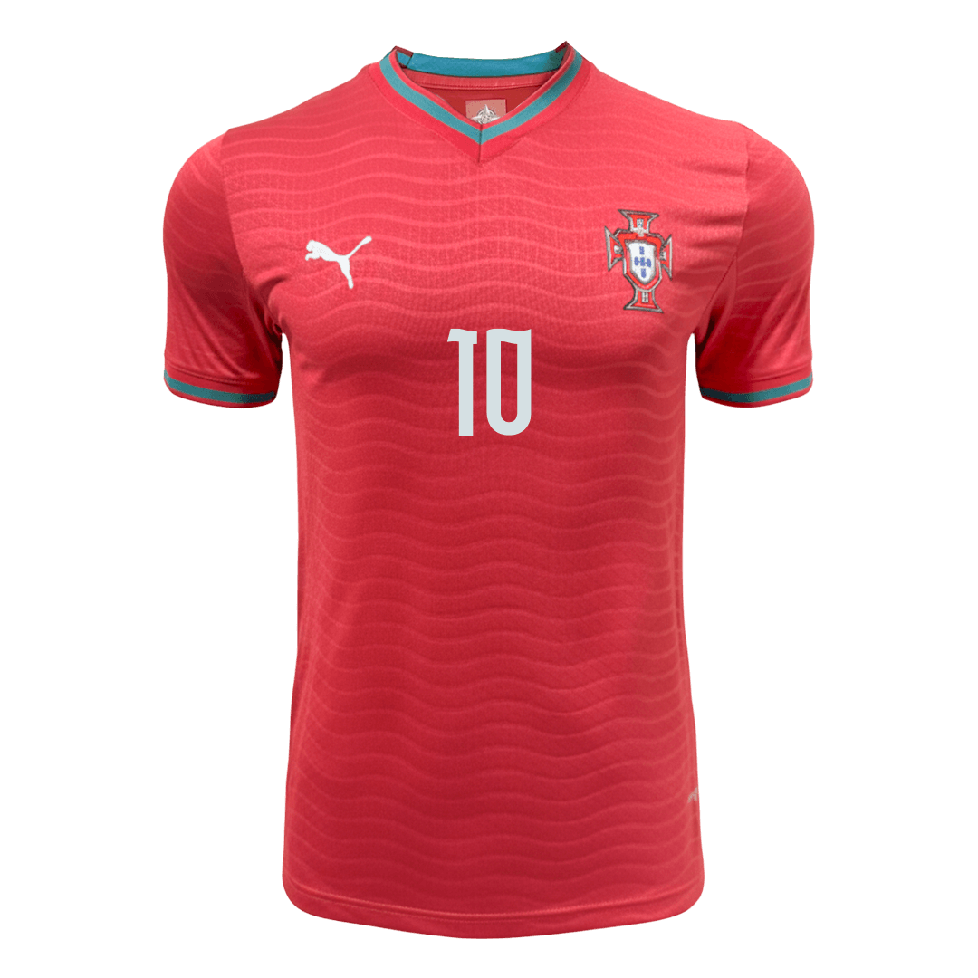 BERNARDO #10 Portugal Home Soccer Jersey 2026 Player Version - Soccerdeal