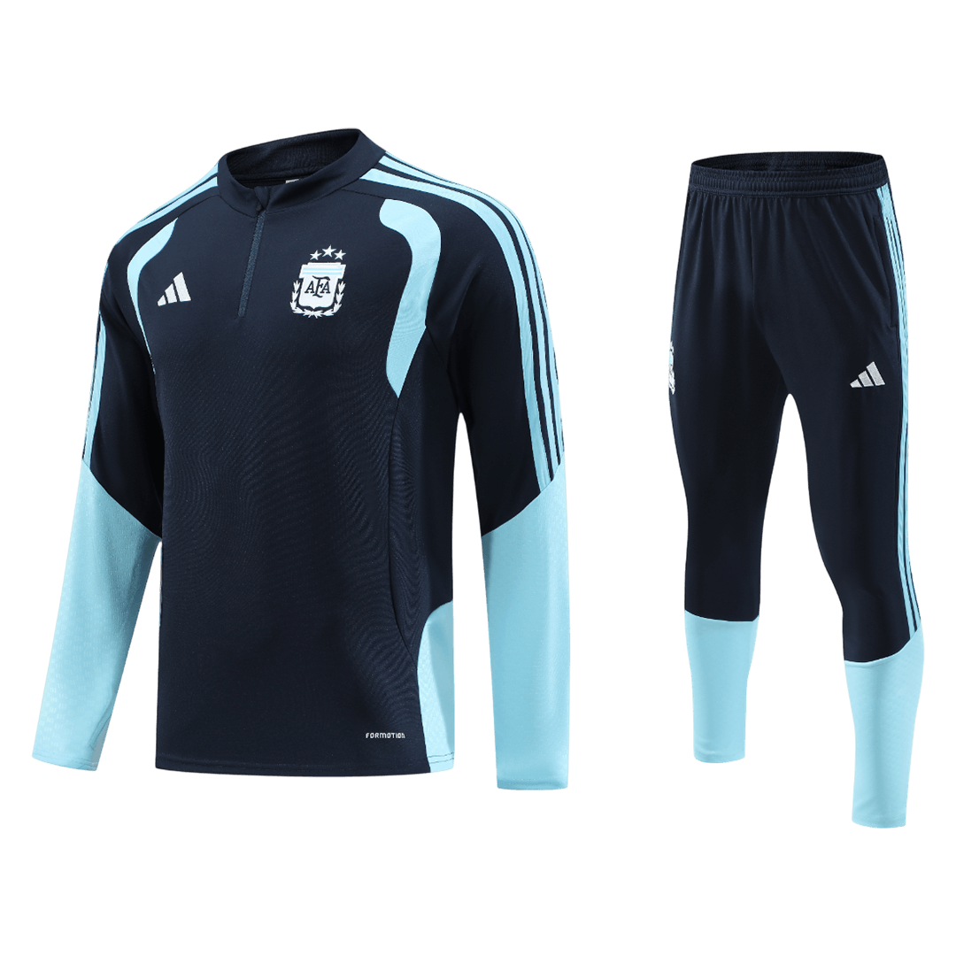 Kid's Argentina Zipper Sweatshirt Kit(Top+Pants) 2026 - Soccerdeal