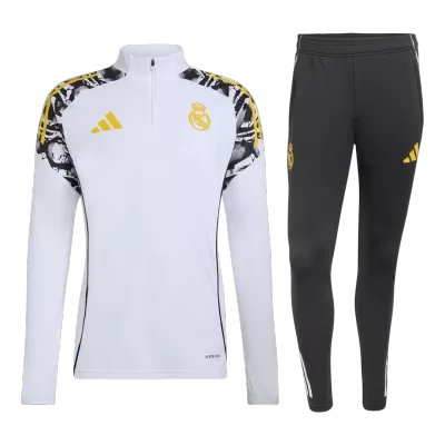 Real Madrid Zipper Sweatshirt Kit(Top+Pants) 2025/26 - Soccerdeal