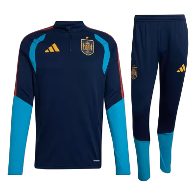 Kid's Spain Zipper Sweatshirt Kit(Top+Pants) 2026 - Soccerdeal