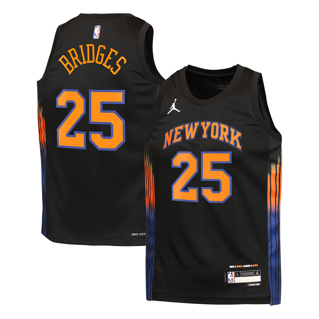New York Knicks BRIDGES #25 Swingman NBA Jersey - Statement Edition - Soccerdeal