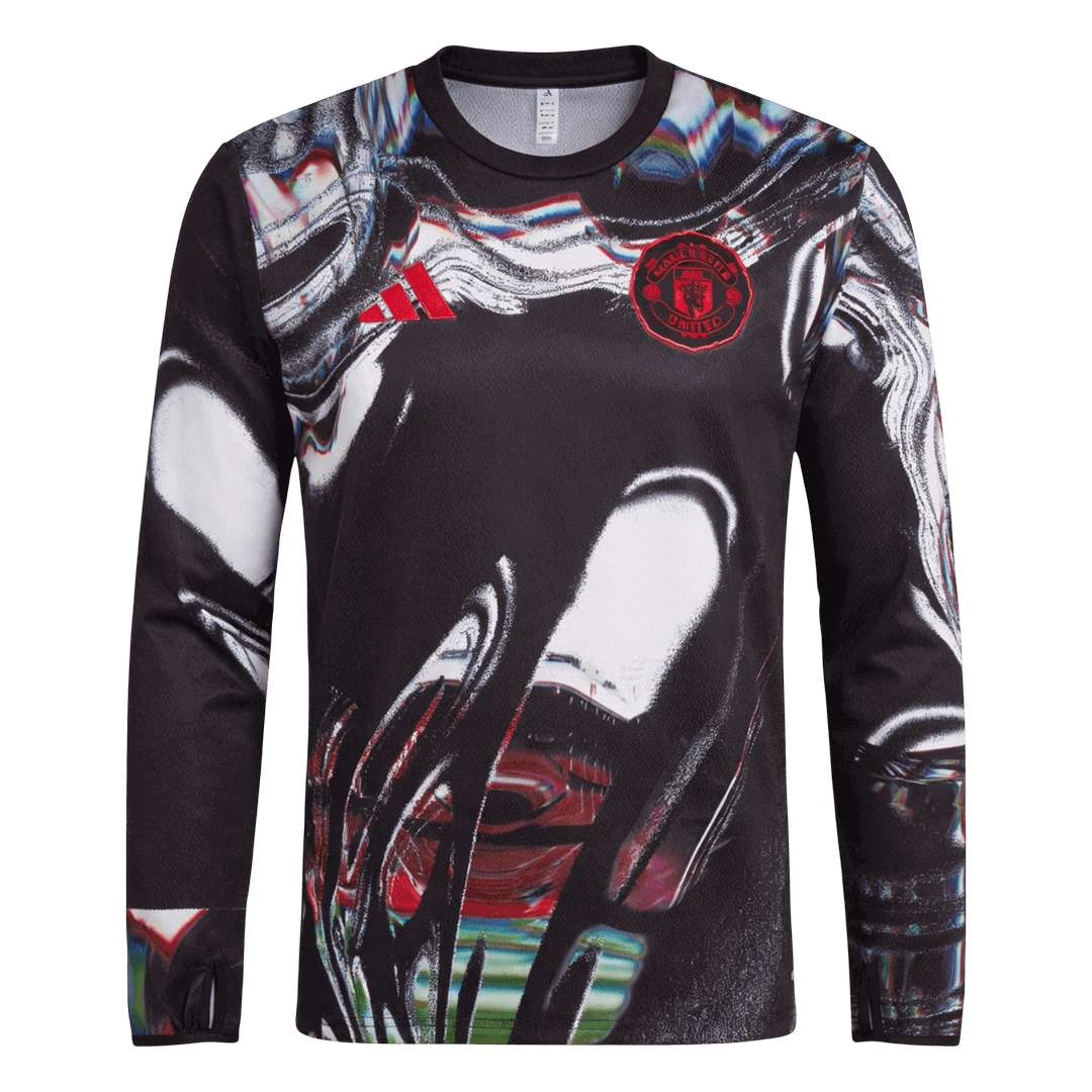 Manchester United Pre-Match Long Sleeve Soccer Jersey 2025/26 - Soccerdeal
