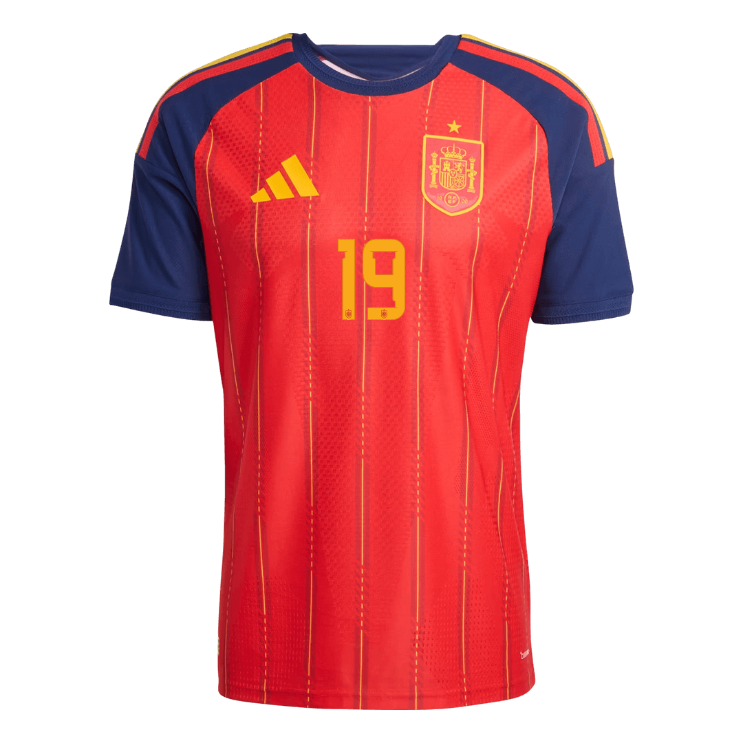 LAMINE YAMAL #19 Spain Home Soccer Jersey 2026 Player Version - Soccerdeal