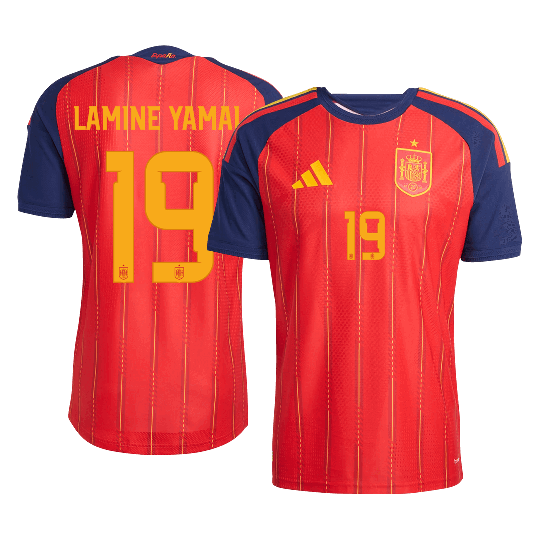 LAMINE YAMAL #19 Spain Home Soccer Jersey 2026 Player Version - Soccerdeal