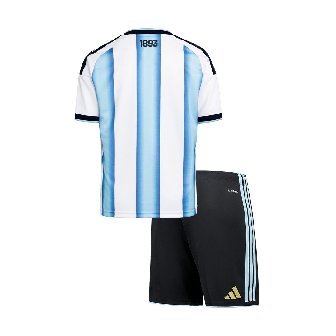 Kid's Argentina Home Soccer Jersey Kit(Jersey+Shorts) 2025/26 - Soccerdeal