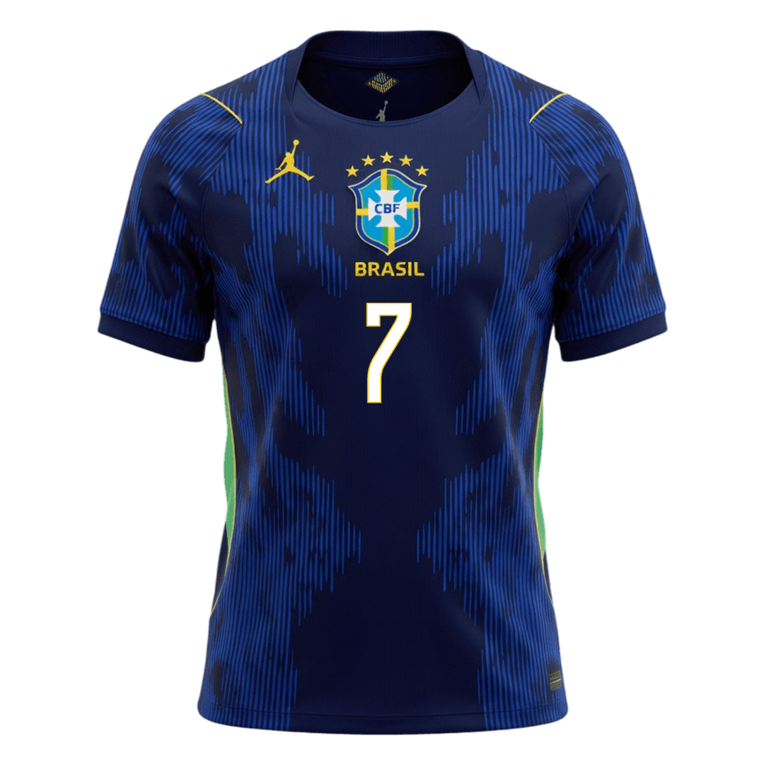 VINI JR. #7 Brazil Away Soccer Jersey 2026 - Soccerdeal