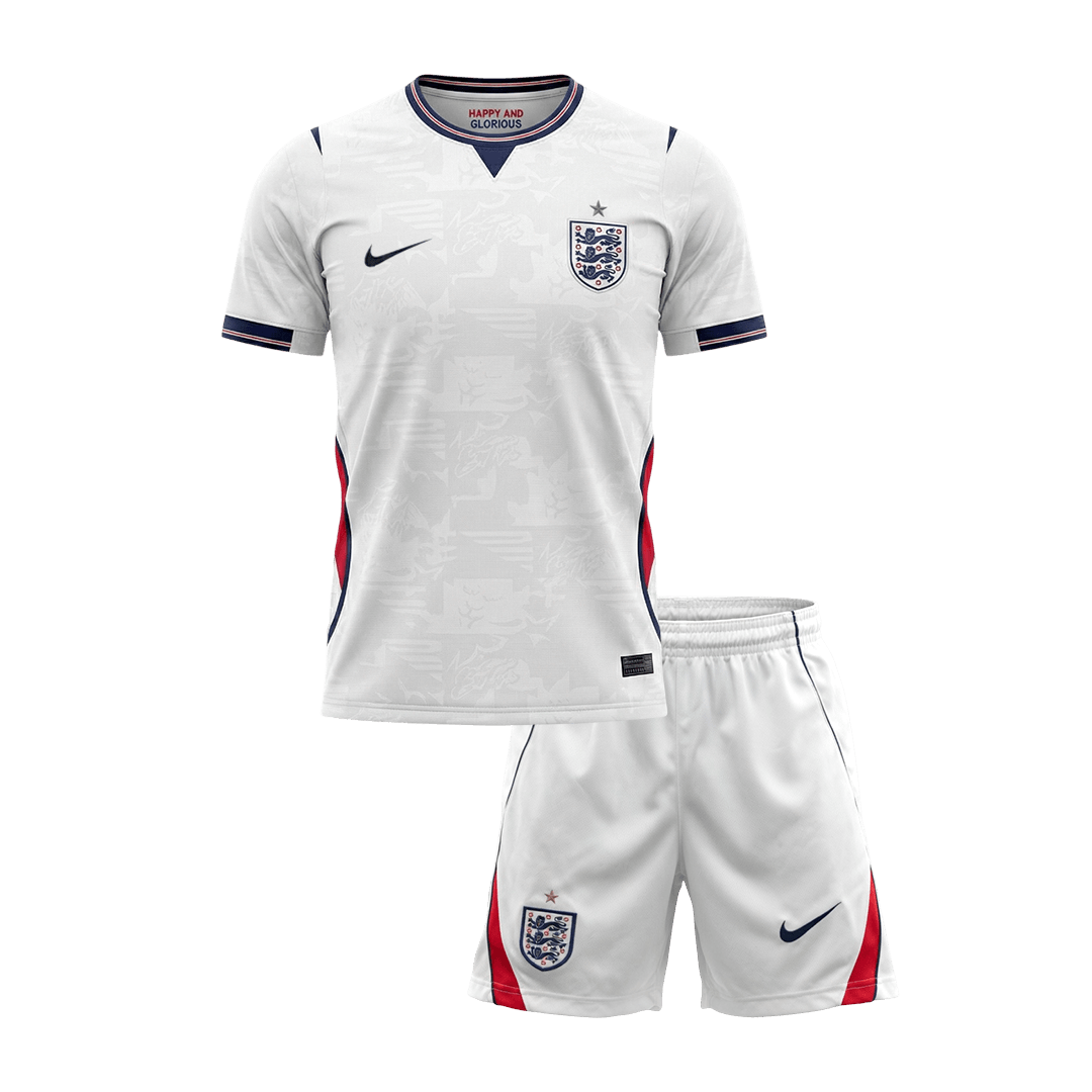 Kid's England Home Soccer Jersey Kit(Jersey+Shorts) 2026 - Soccerdeal