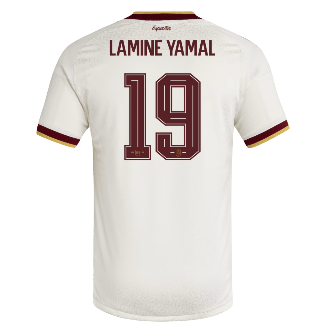 LAMINE YAMAL #19 Spain Away Soccer Jersey 2026 Player Version - Soccerdeal