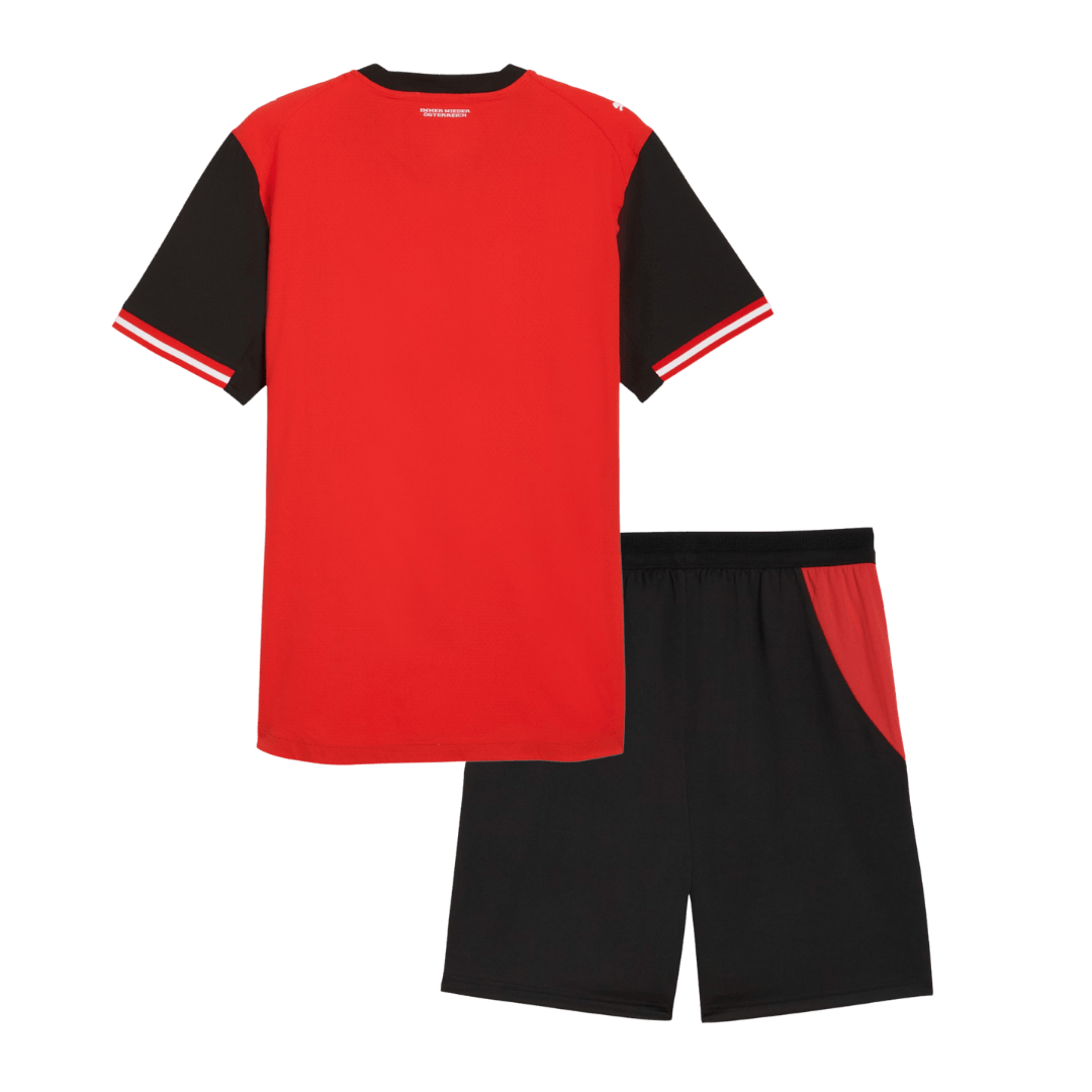 Kid's Austria Home Soccer Jersey Kit(Jersey+Shorts) 2026 - Soccerdeal