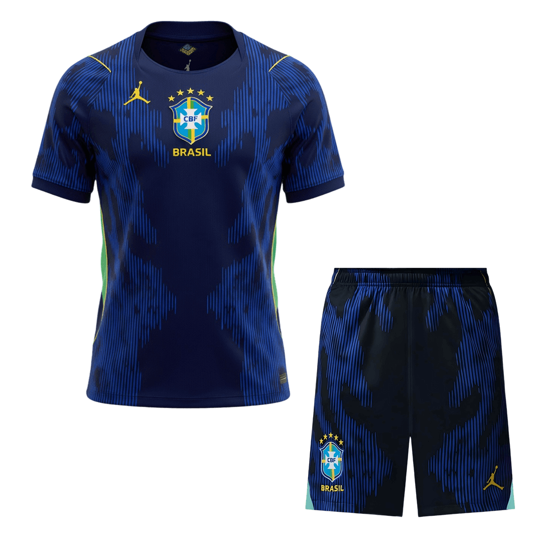 Brazil Away Soccer Jersey Kit(Jersey+Shorts) 2026 - Soccerdeal