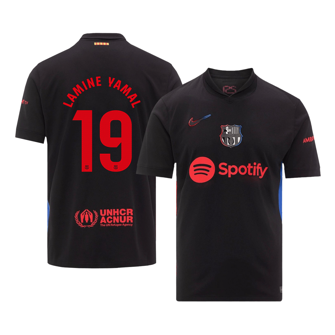 LAMINE YAMAL #19 Barcelona Away Soccer Jersey - Soccerdeal