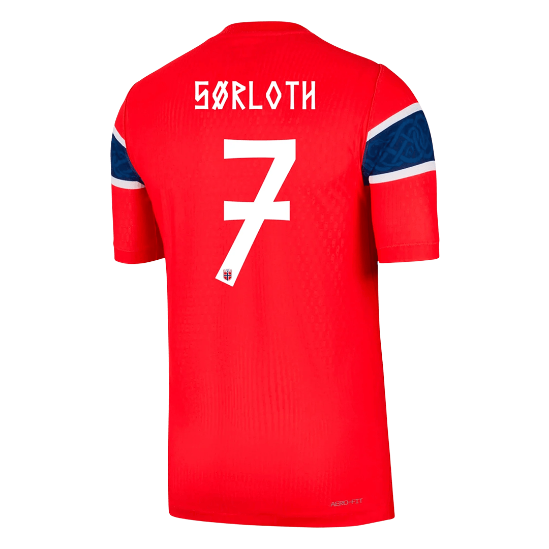 SØRLOTH #7 Norway Home Soccer Jersey 2026 Player Version - Soccerdeal