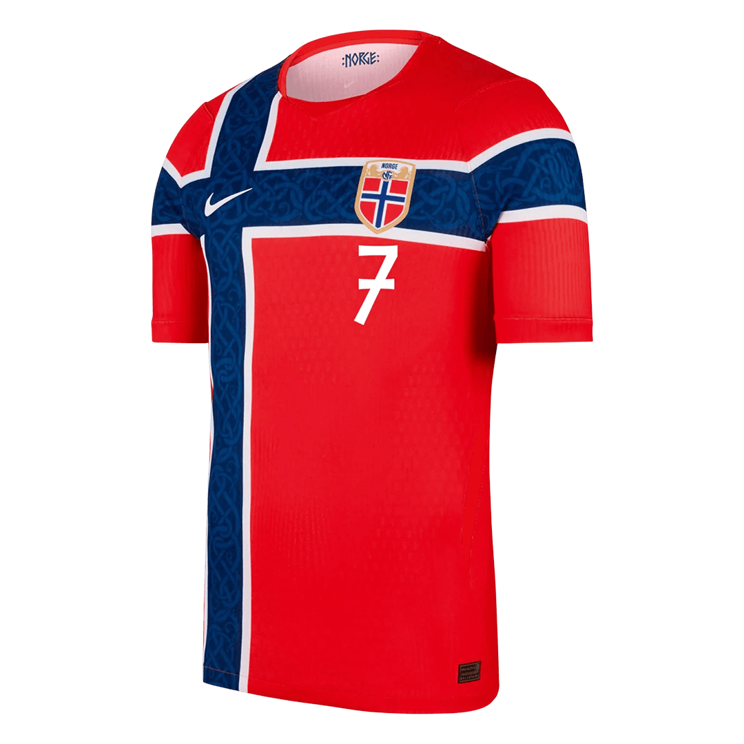 SØRLOTH #7 Norway Home Soccer Jersey 2026 Player Version - Soccerdeal