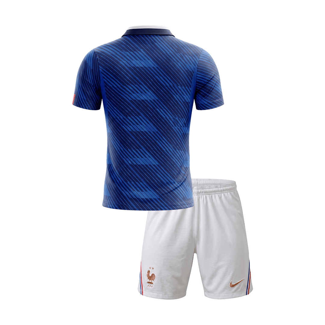 Kid's France Home Soccer Jersey Kit(Jersey+Shorts) 2026 - Soccerdeal