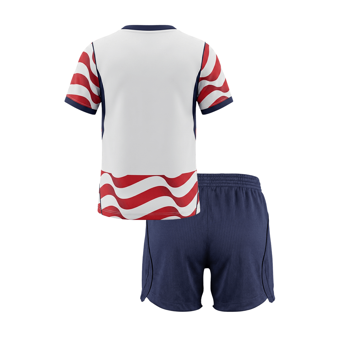 Kid's USA Home Soccer Jersey Kit(Jersey+Shorts) 2026 - Soccerdeal