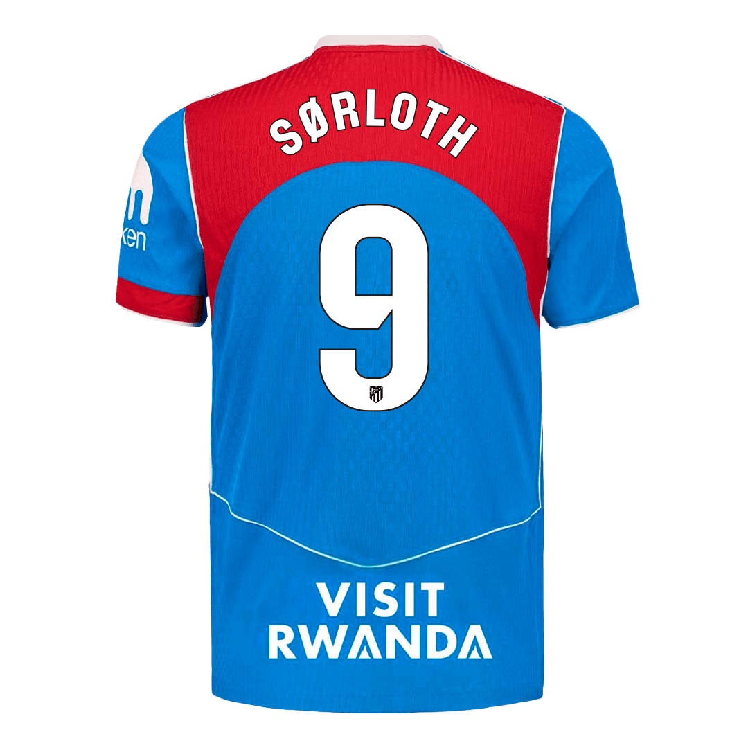 SØRLOTH #9 Atletico Madrid Third Away Soccer Jersey 2025/26 Player Version - Soccerdeal