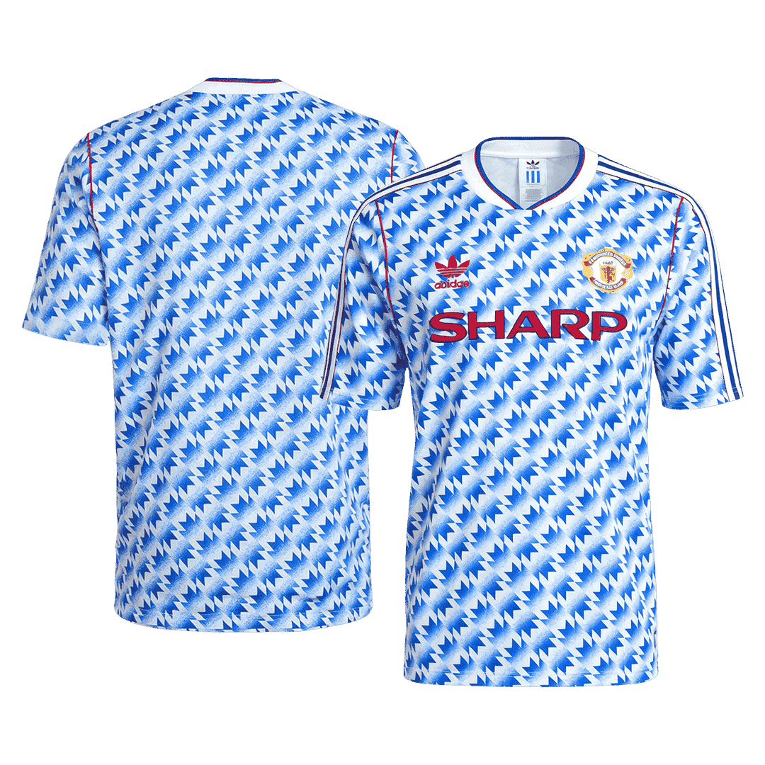 Retro 1990/92 Manchester United Away Soccer Jersey - Soccerdeal