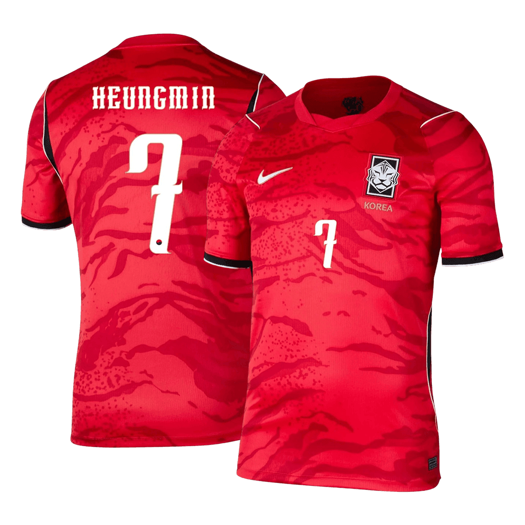 HEUNGMIN #7 South Korea Home Soccer Jersey 2026 - Soccerdeal