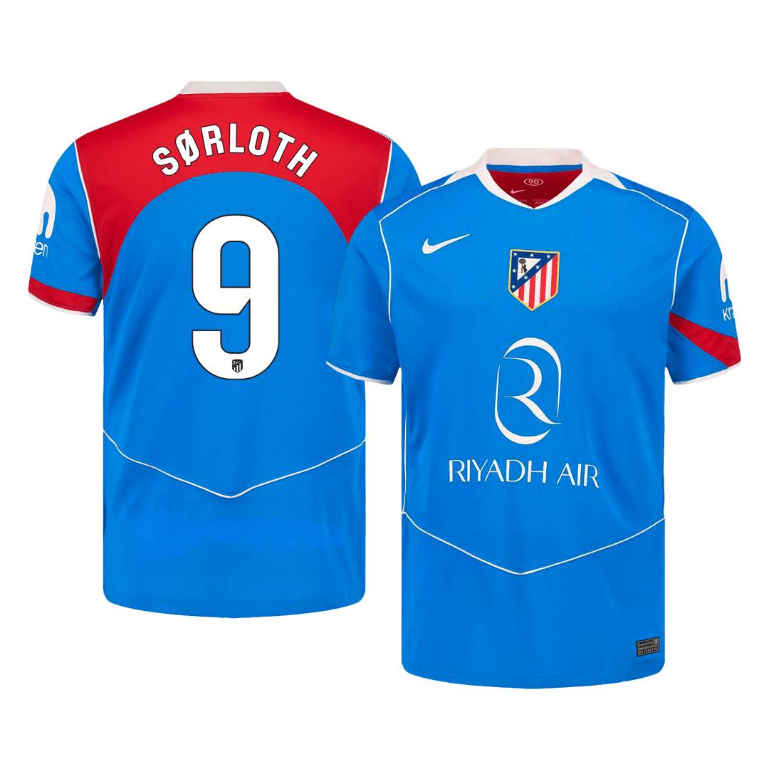 SØRLOTH #9 Atletico Madrid Third Away Soccer Jersey 2025/26 - Soccerdeal