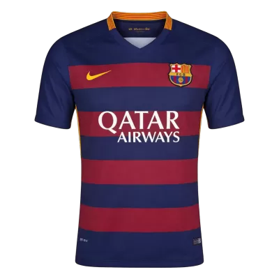 Retro 2015/16 Barcelona Home Soccer Jersey - Soccerdeal