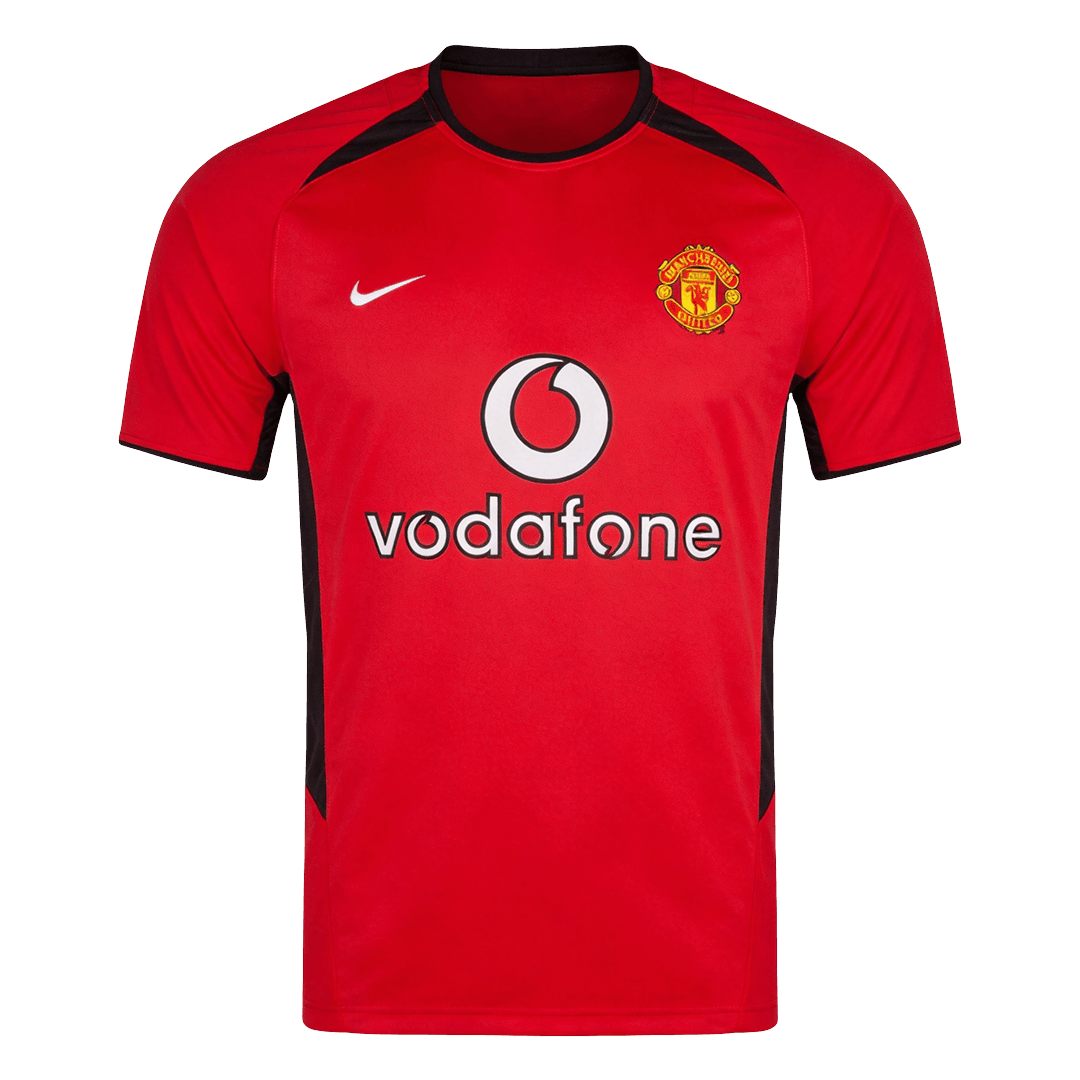 Retro 2002/04 Manchester United Home Soccer Jersey - Soccerdeal
