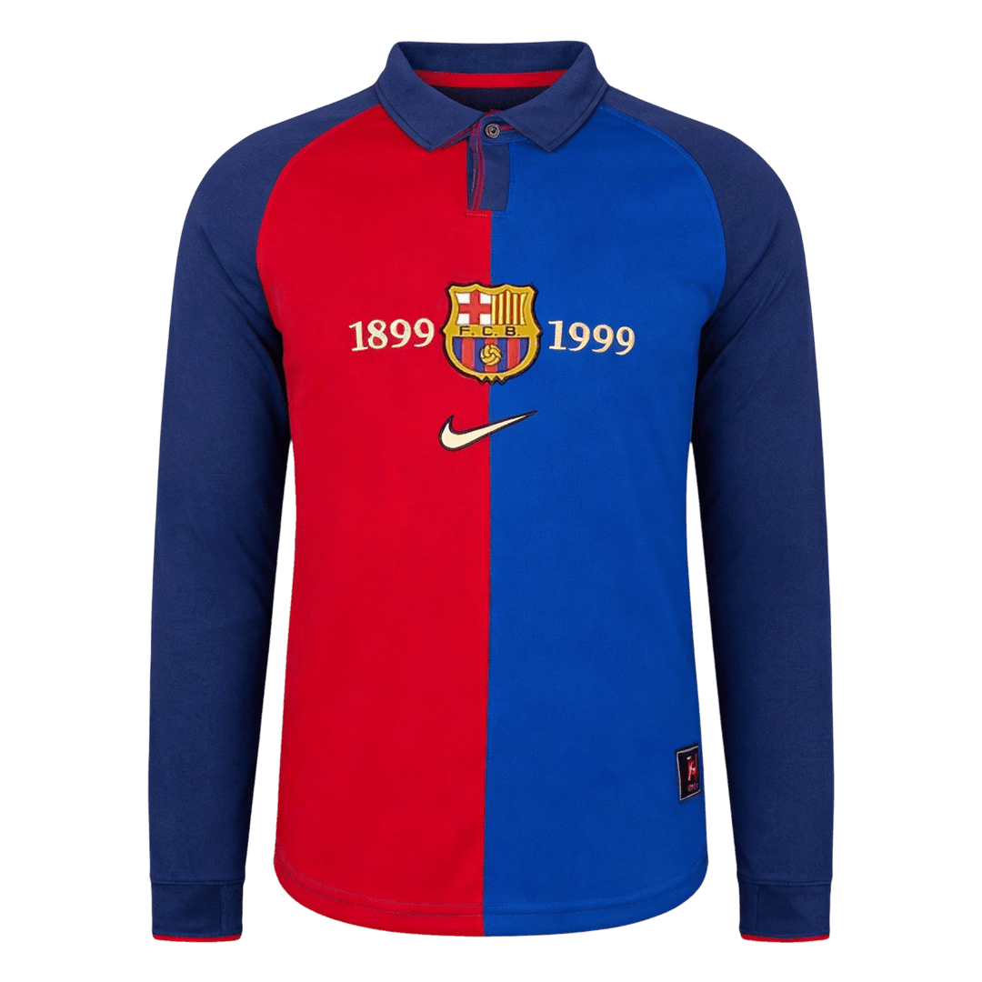 Retro 1999/00 Barcelona Special Long Sleeve Soccer Jersey - Soccerdeal