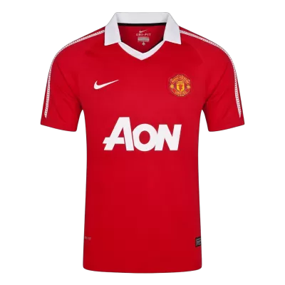 Retro 2010/11 Manchester United Home Soccer Jersey - Soccerdeal