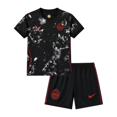 Kid's Canada Away Soccer Jersey Kit(Jersey+Shorts) 2026 - Soccerdeal