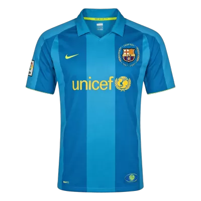 Retro 2007/08 Barcelona Away Soccer Jersey - Soccerdeal