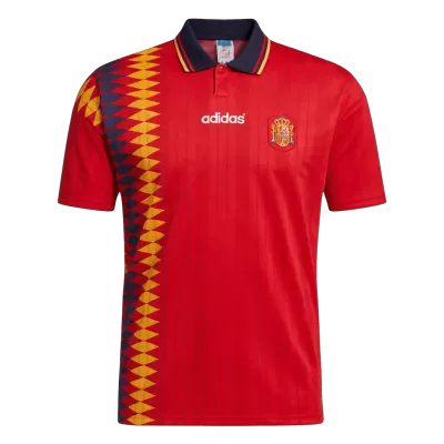 Retro 1994 Spain Home Soccer Jersey - Soccerdeal